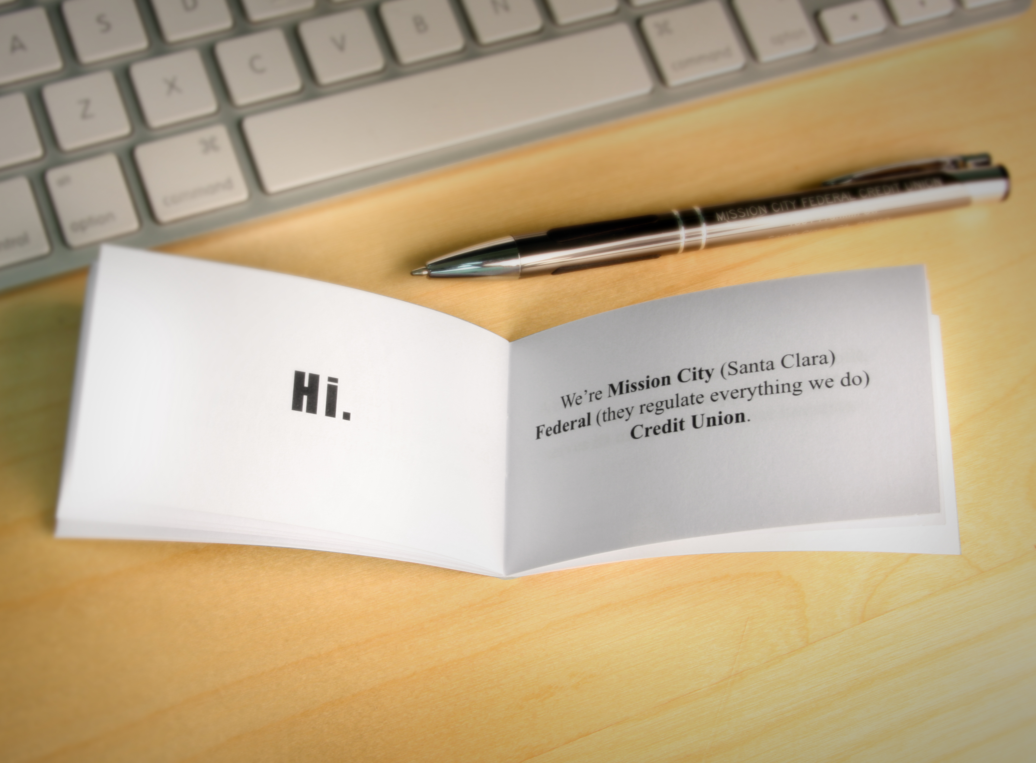 Business Card Booklet—Inside